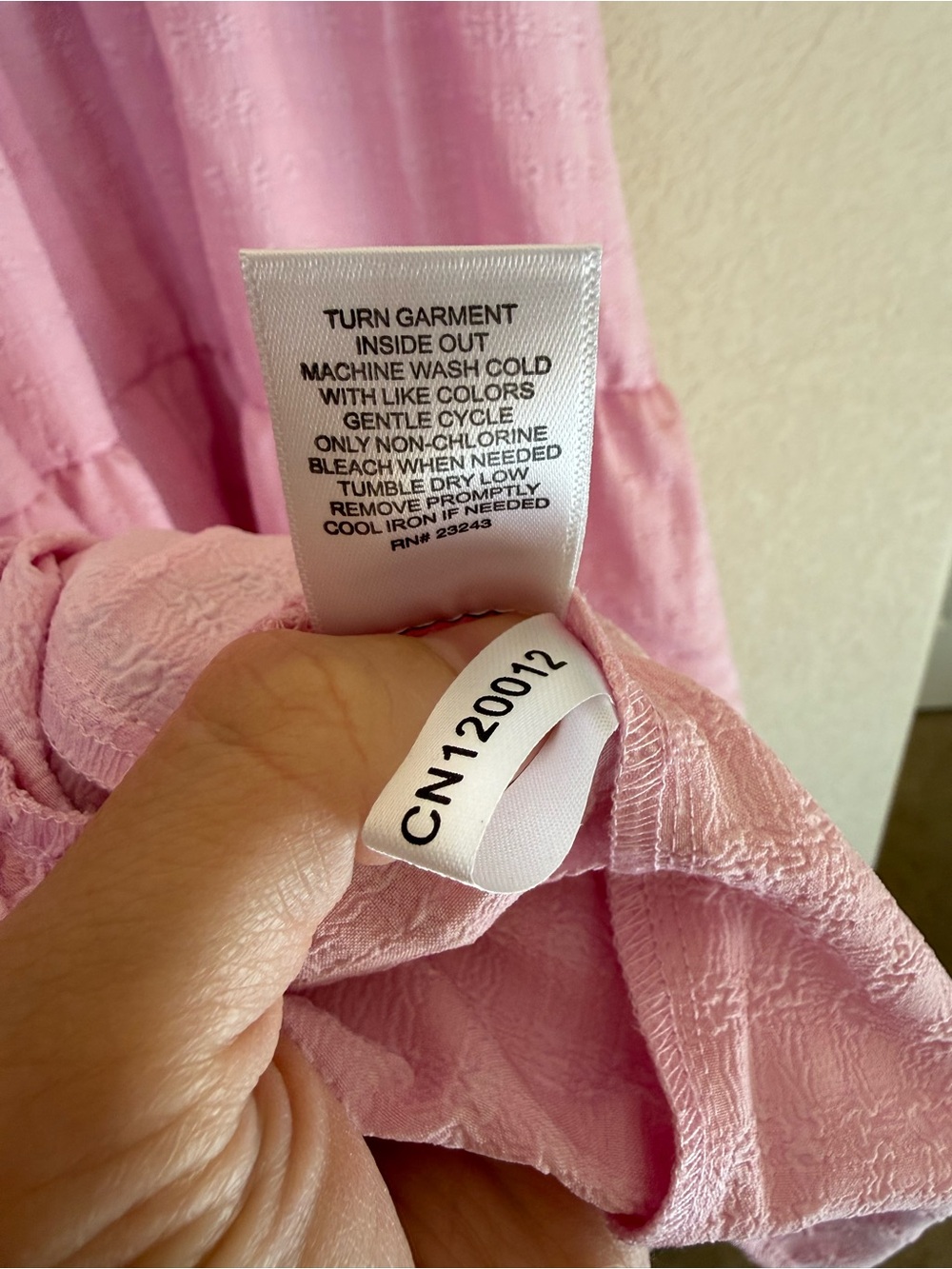 New York and Company, pink tiered mini dress size XL BNWT - Picture 6 of 6